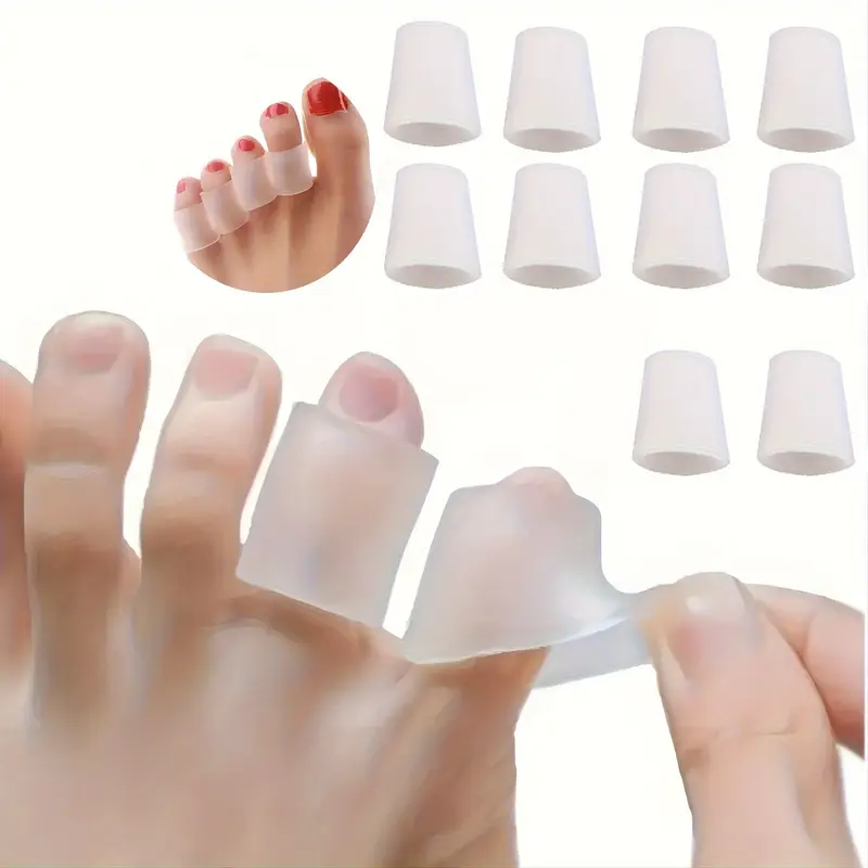 Sneaker Protector - 2/4/10/20Pcs Silicone Toe Protectors, Relieve Friction