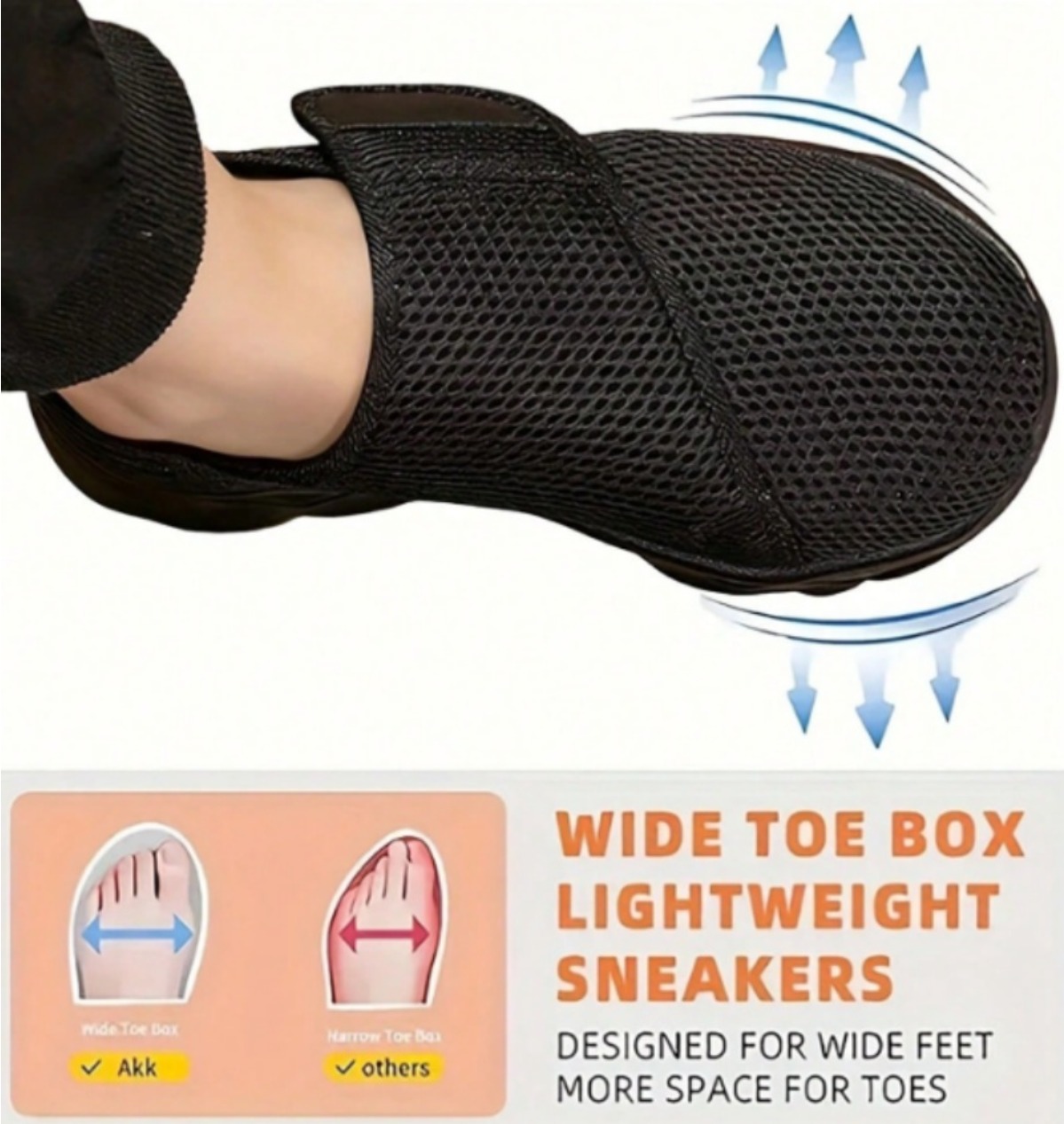 Sneaker Box - New Men Breathable Mesh Walking Shoes