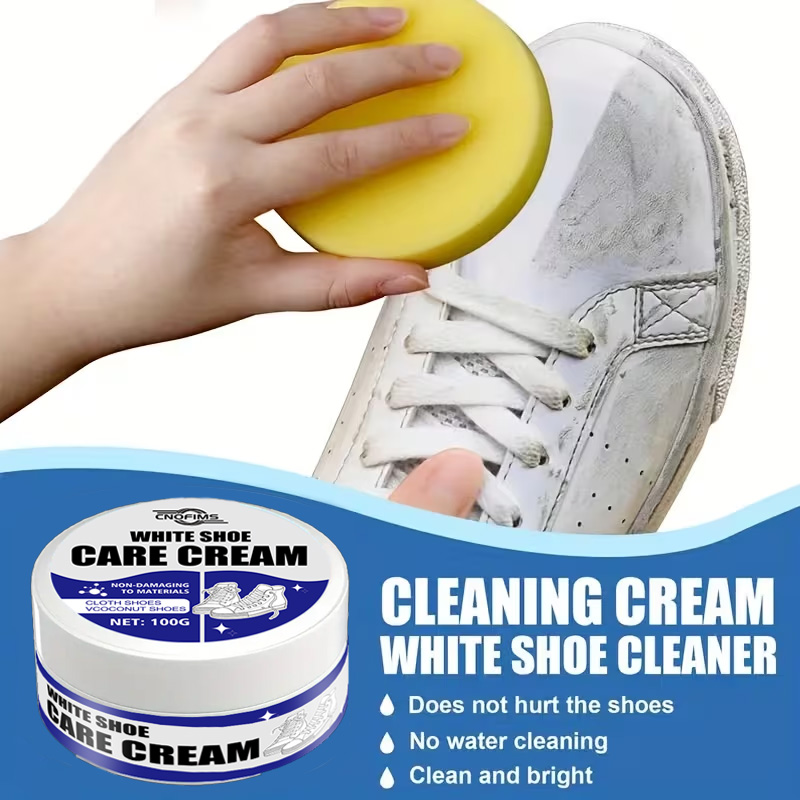Shoe Cleaner - White Shoe Cleaner Cream: Stain remover