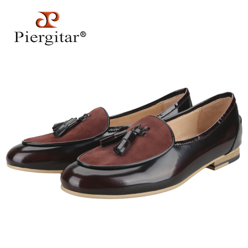 Leather Shoe Polish - Piergitar Brand Hand-Polish Genuine Leather Slip-On