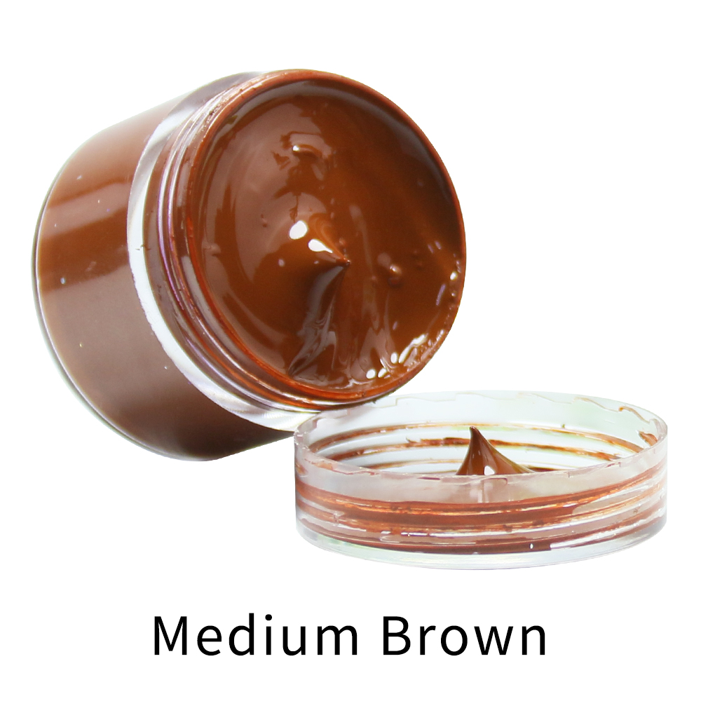 Leather Shoe Polish - Medium Brown Leather Dye Paint Oily