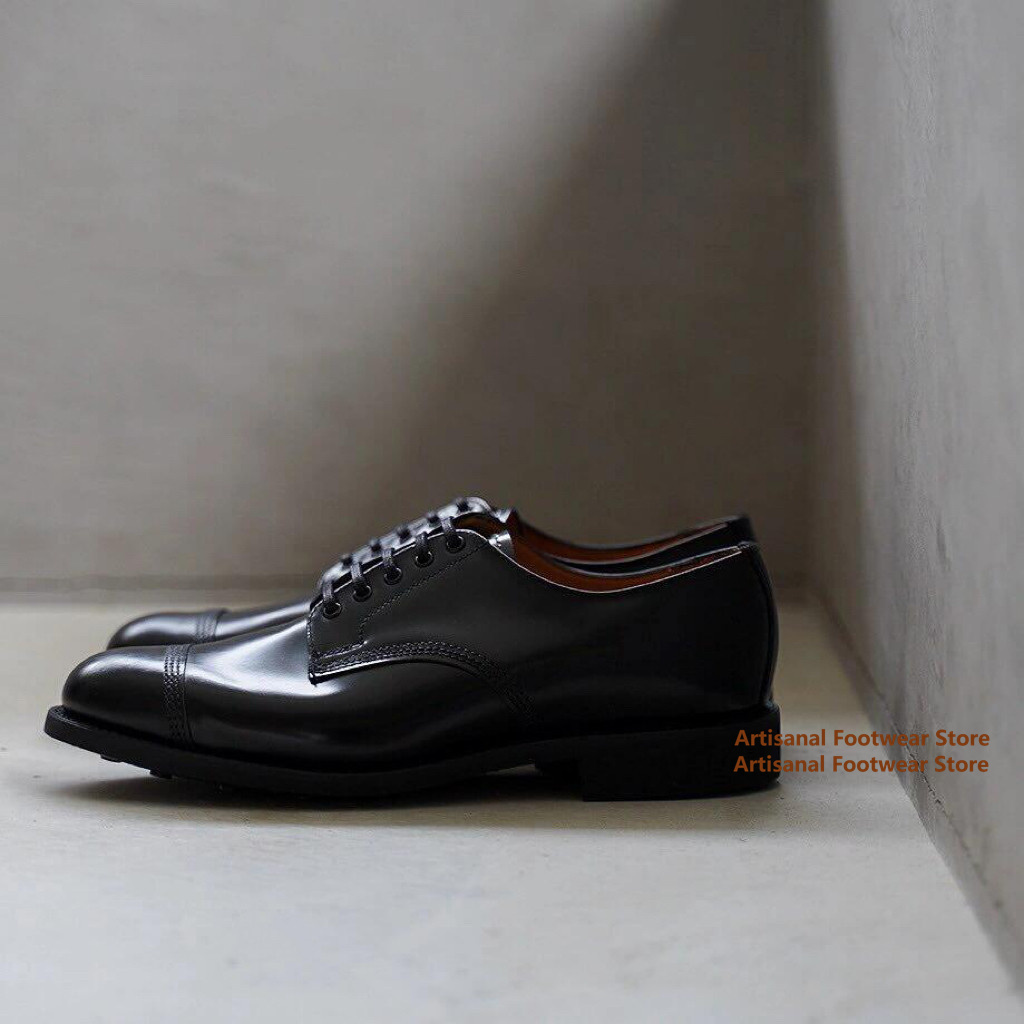 Men Black Polished Leather Oxf - Leather Shoe Polish review and price